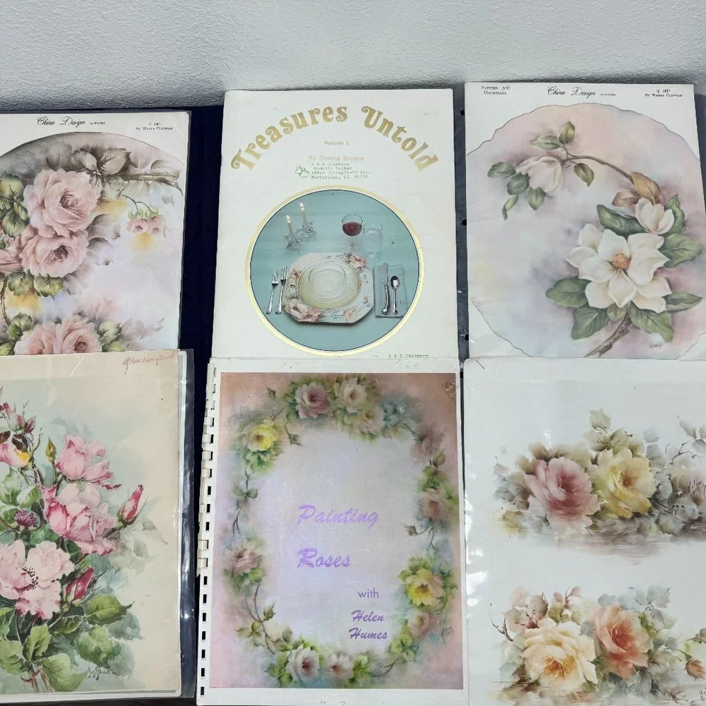 Vintage Painted Plate and  Drawings patterns China Design